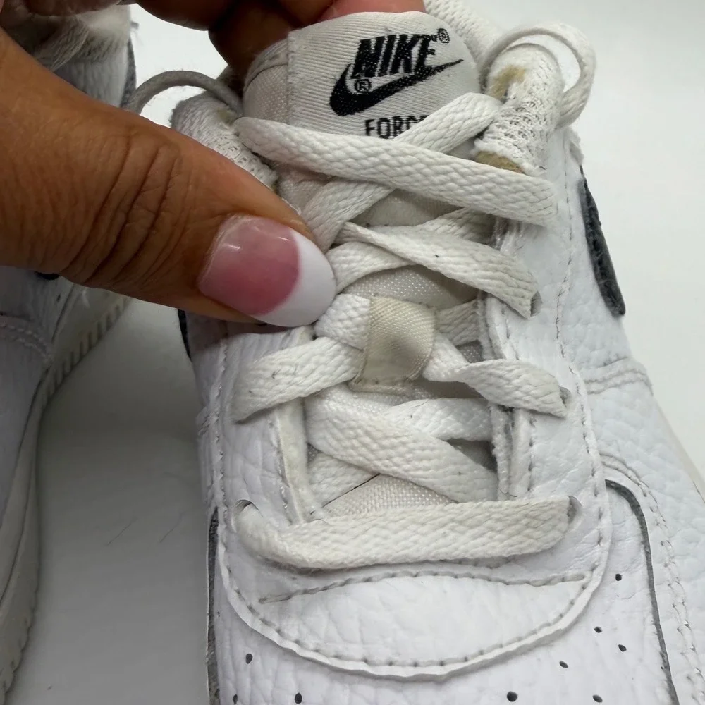 Nike Air Force 1 Low Toddler Shoes White Black Cz1691 100 Size 9c Sneakers Child
